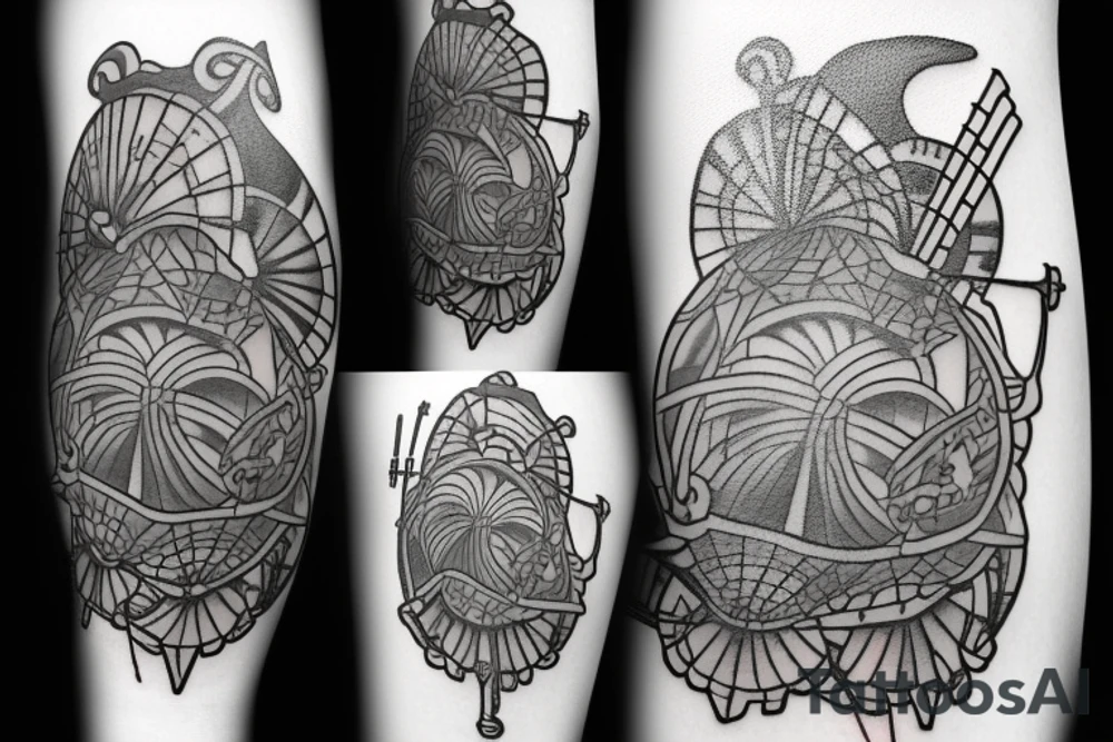 umbrella shield tattoo idea