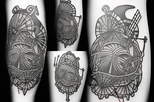 umbrella shield tattoo idea