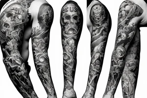 A sinner can be a saint sleeve tattoo idea