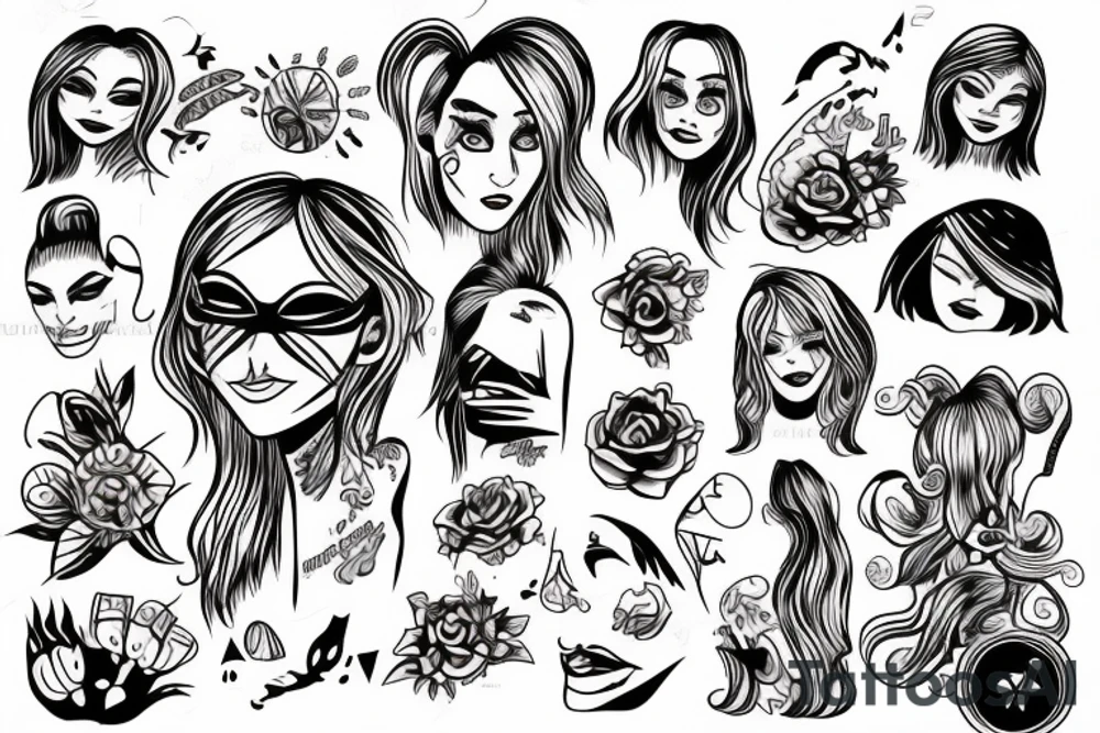 Girl.haggard tattoo idea