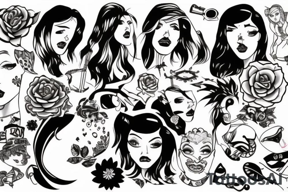 Girl.haggard tattoo idea