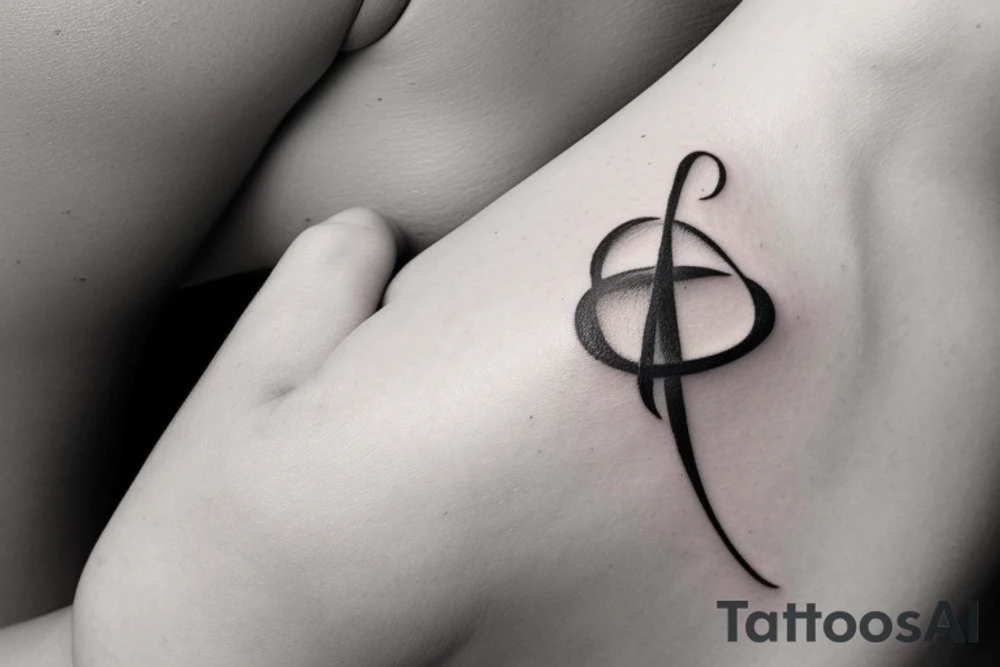 I would like a minimal feminine tattoo with my grandchildren's initials incorporated.  The initials are JP and ML. I like infinity signs tattoo idea