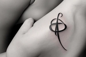 I would like a minimal feminine tattoo with my grandchildren's initials incorporated.  The initials are JP and ML. I like infinity signs tattoo idea