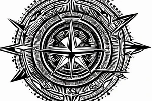 compass with illuminati tattoo idea