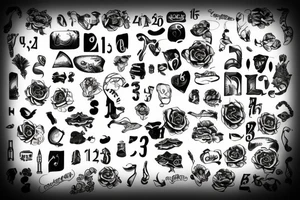 3 numbers tattoo idea