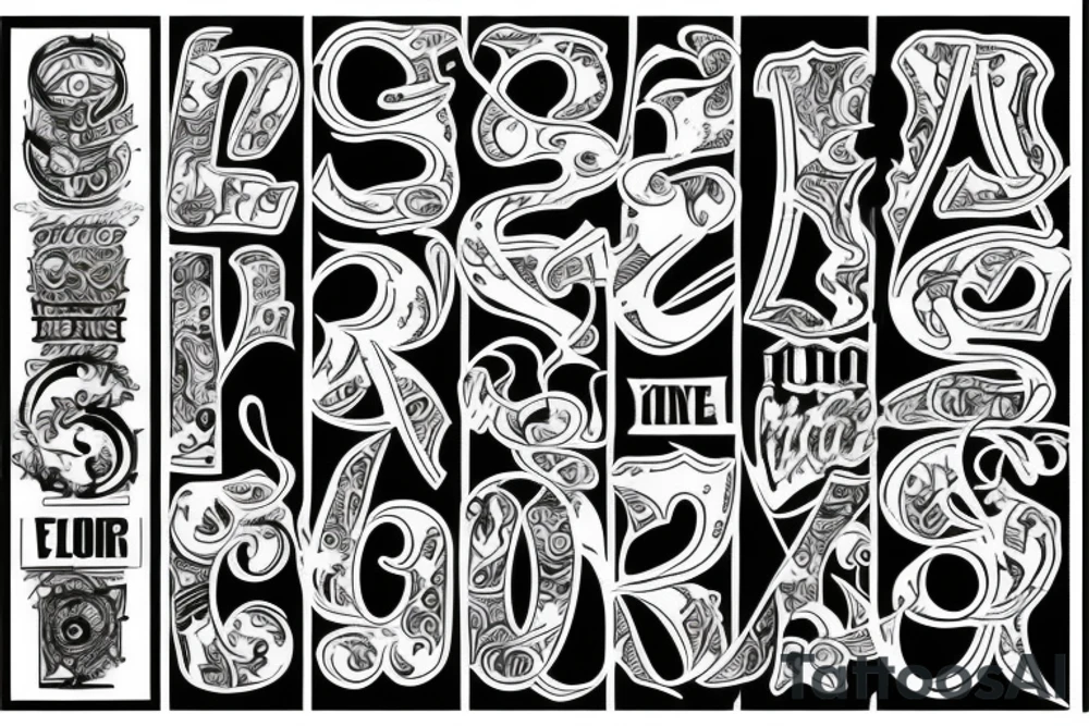 3 numbers tattoo idea