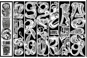 3 numbers tattoo idea