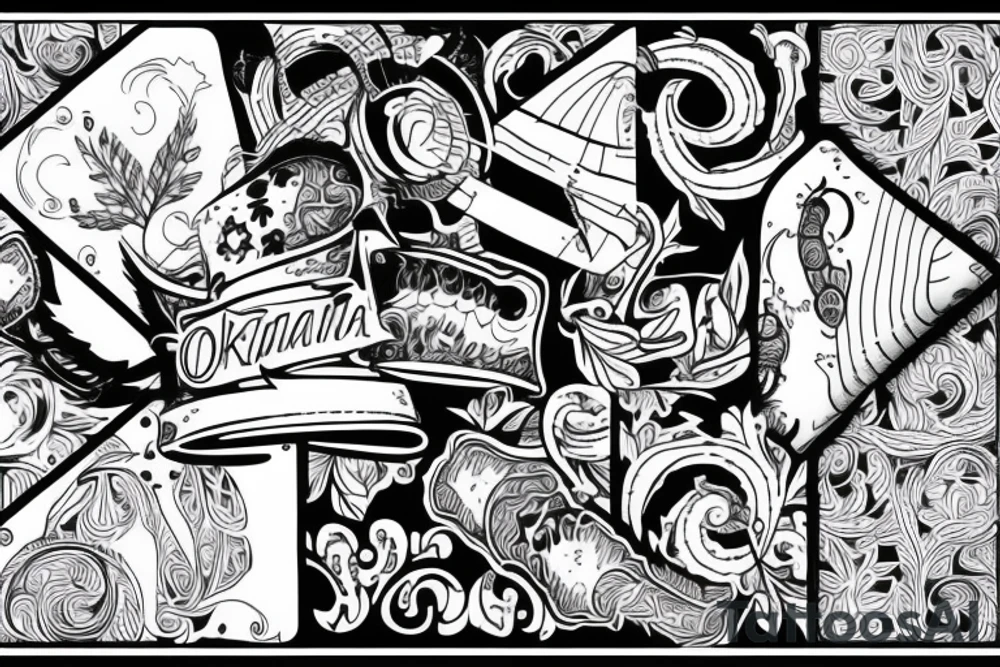 Oklahoma outline tattoo idea