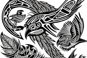 Osprey tribal tattoo idea