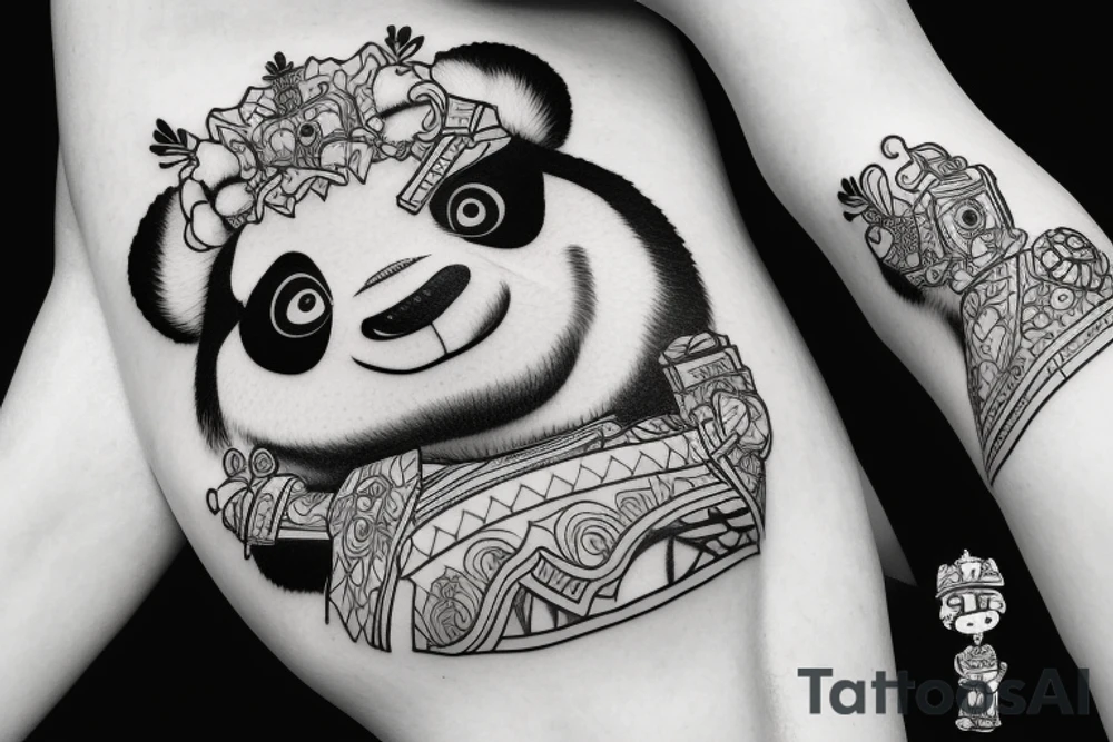 King fu panda tattoo tattoo idea