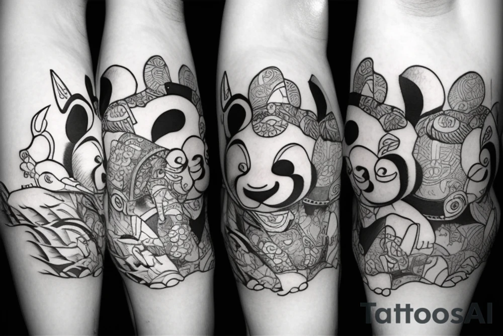 King fu panda tattoo tattoo idea