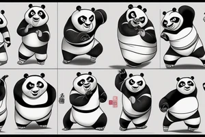 Kung fu panda tattoo tattoo idea