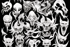 Demon Oni tattoo idea