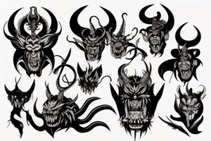 Demon Oni tattoo idea
