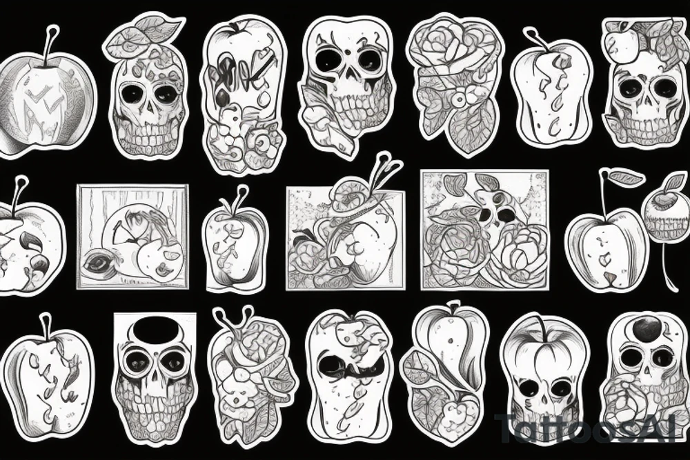a box of apples tattoo idea
