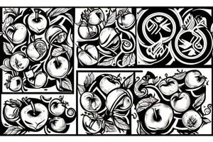a box of apples tattoo idea