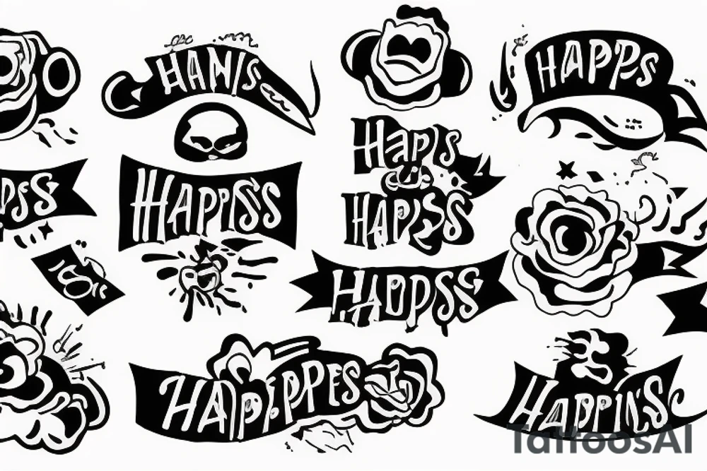Dancing happiness family struggle tattoo idea