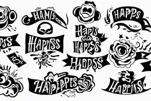 Dancing happiness family struggle tattoo idea