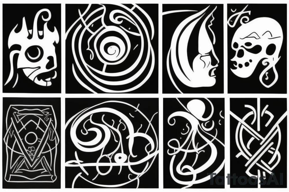 a cool ancient balance tattoo idea