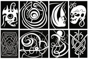 a cool ancient balance tattoo idea