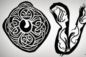 a cool ancient balance tattoo idea