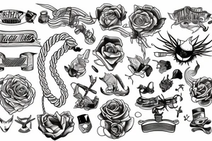 ship that has a rope tattoo idea