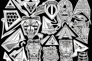 pyramids tattoo idea