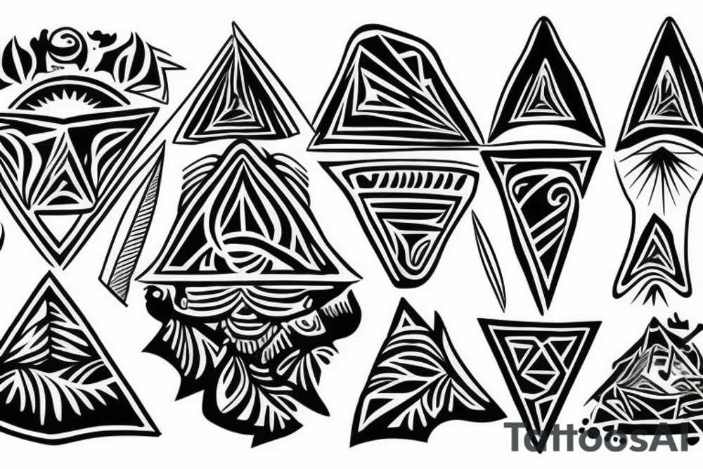 pyramids tattoo idea