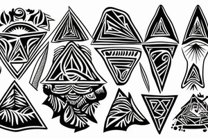 pyramids tattoo idea