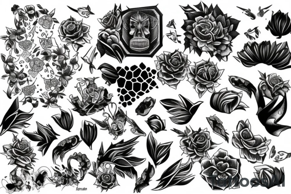 honeycomb tattoo idea