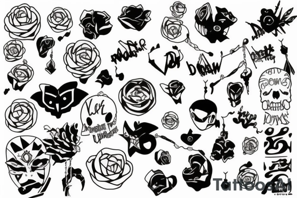 decorations hanging up in your room tattoo idea