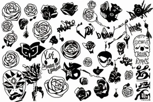 decorations hanging up in your room tattoo idea