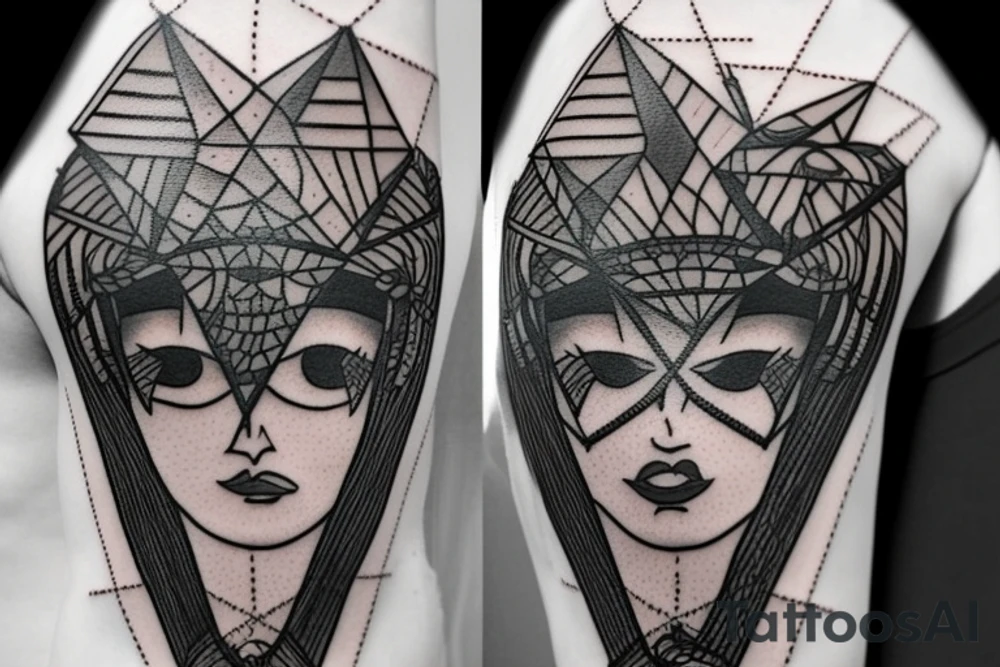 pyramids that also have stock market charts tattoo idea