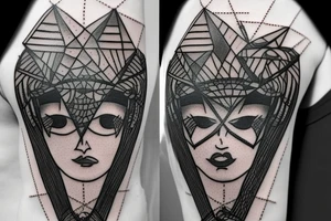 pyramids that also have stock market charts tattoo idea