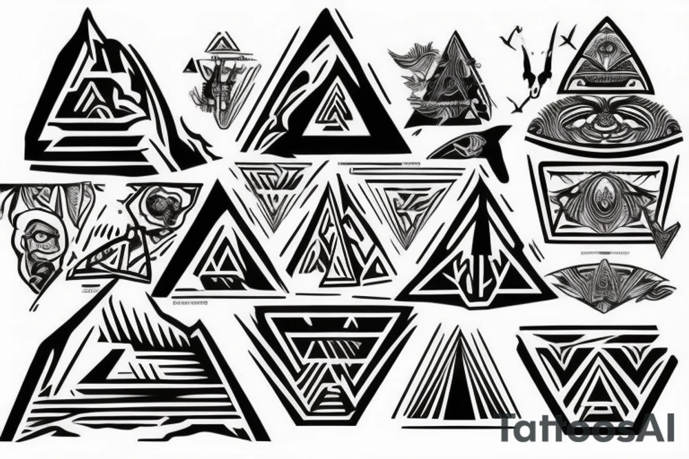 pyramids tattoo idea
