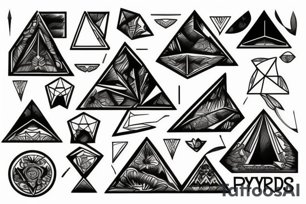 pyramids tattoo idea