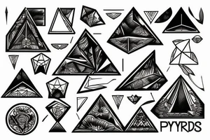 pyramids tattoo idea