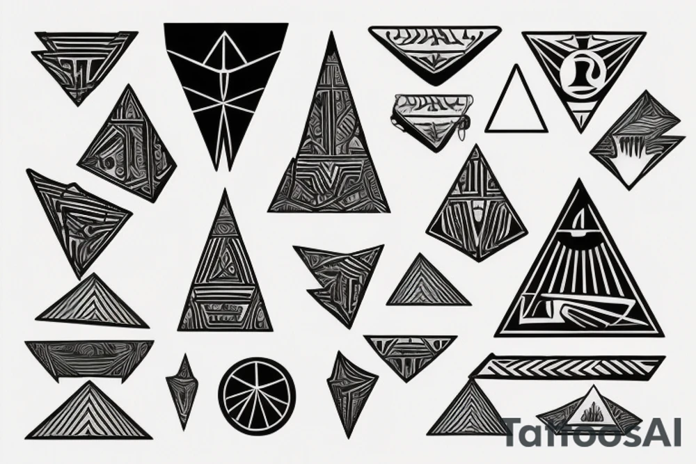 pyramids tattoo idea