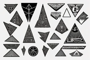 pyramids tattoo idea