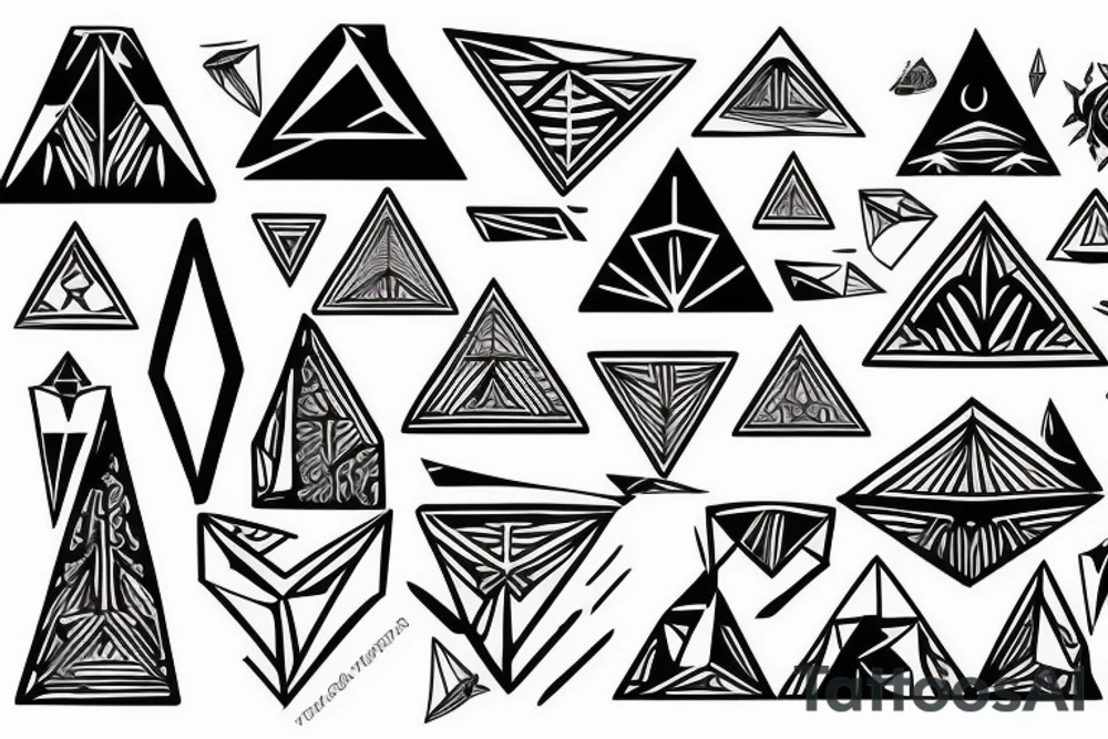 pyramids tattoo idea
