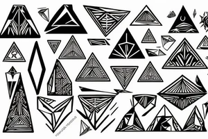 pyramids tattoo idea