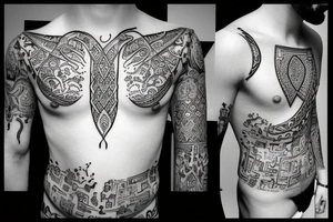 Arabic Date of Birth tattoo idea