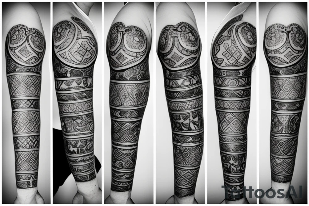Arabic Date of Birth tattoo idea