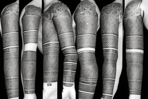 Arabic Date of Birth tattoo idea