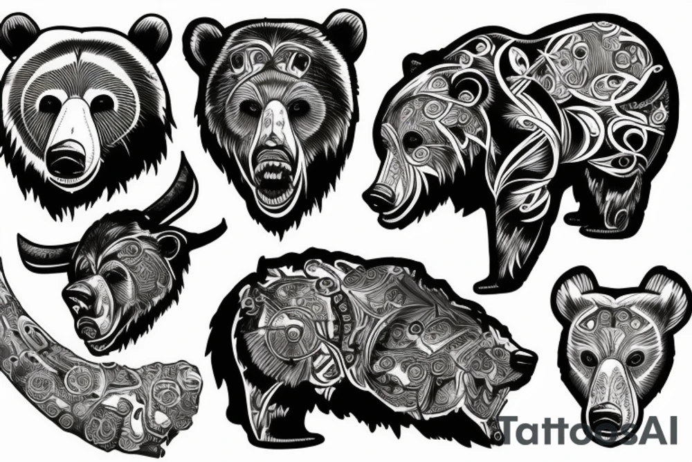 grizzly bear tattoo idea