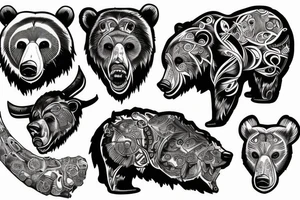 grizzly bear tattoo idea