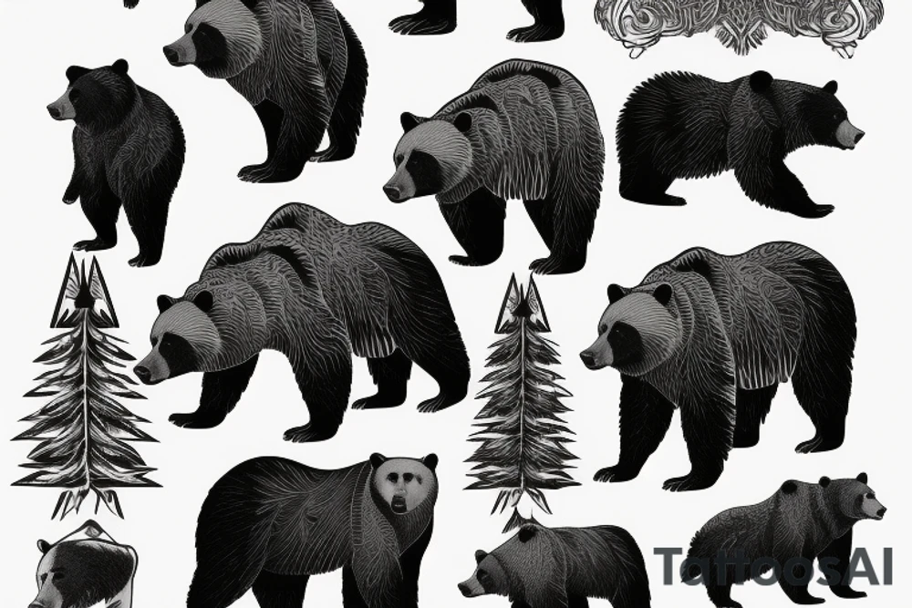 grizzly bear tattoo idea
