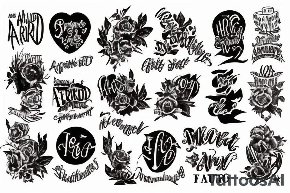 Not afraid tattoo idea