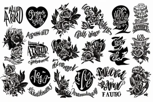 Not afraid tattoo idea