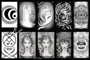 Divine feminine energy tattoo idea